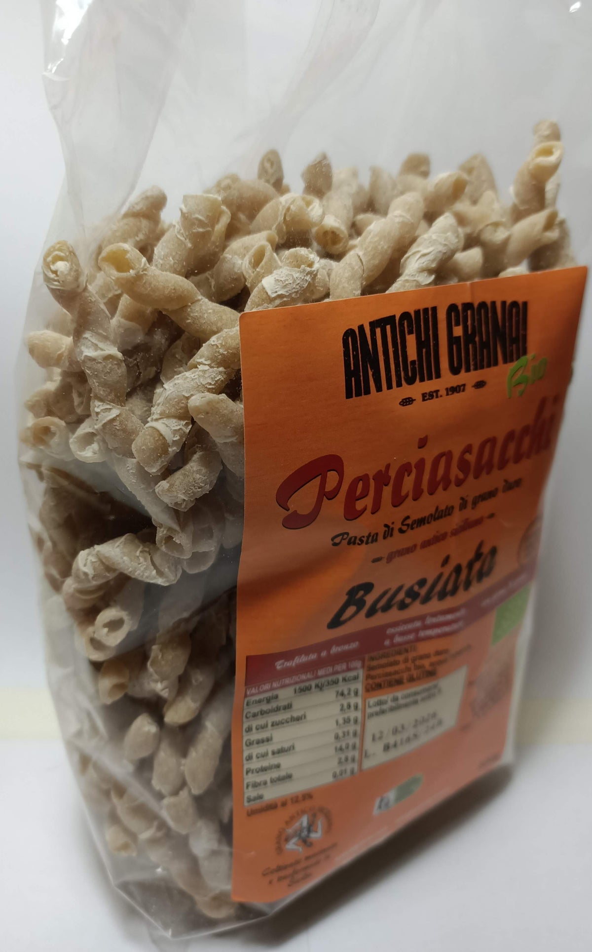 Pasta di Perciasacchi biologica