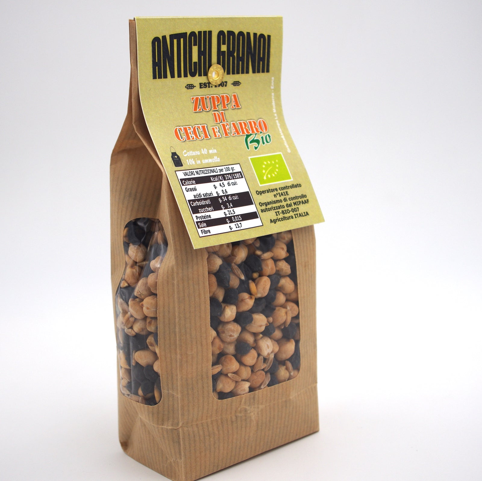 zuppa di ceci e farro Bio